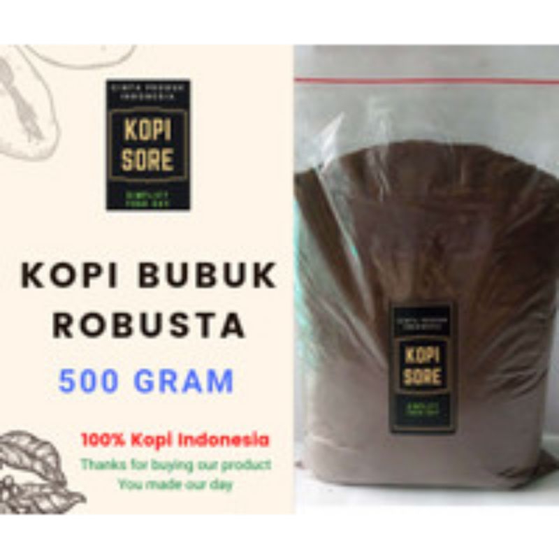 

kopi robusta bubuk (500g)