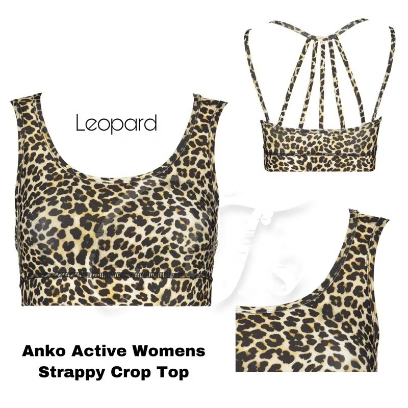 11/008 Anko Active Womens Strappy Crop Top / Sport Bra
