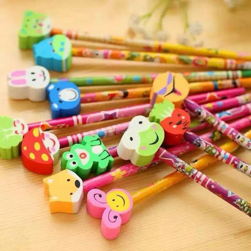 

Pensil Karakter Set Penghapus (RANDOM)