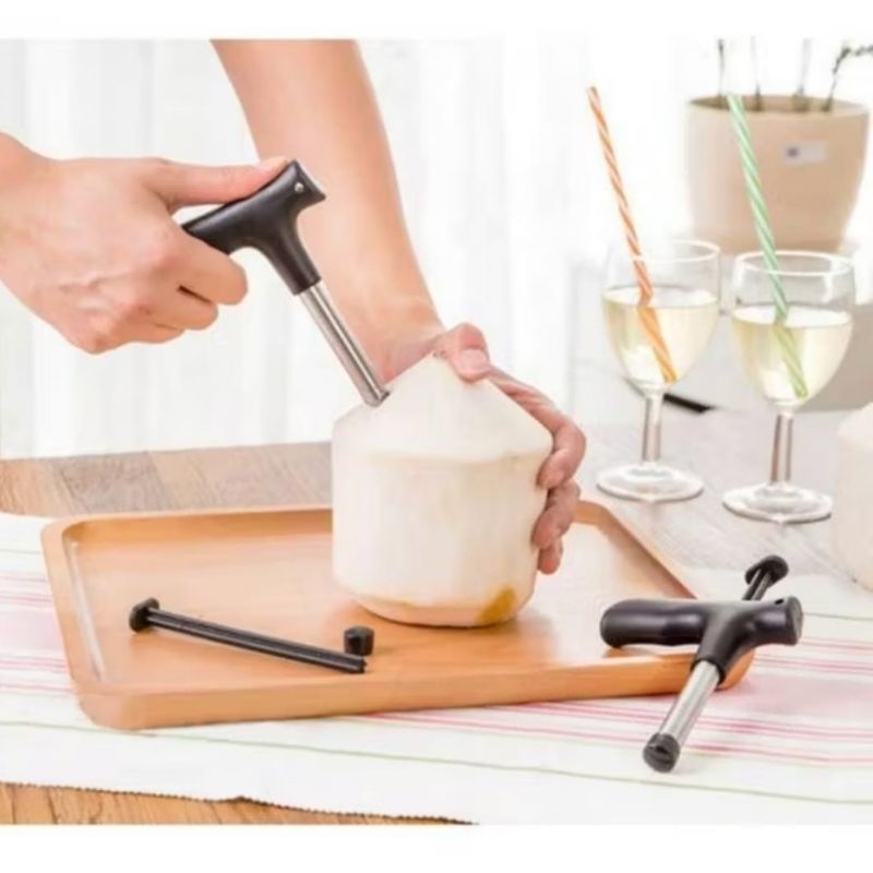 Alat Pembuka Pembolong Kulit Kelapa Muda Pelubang Kelapa