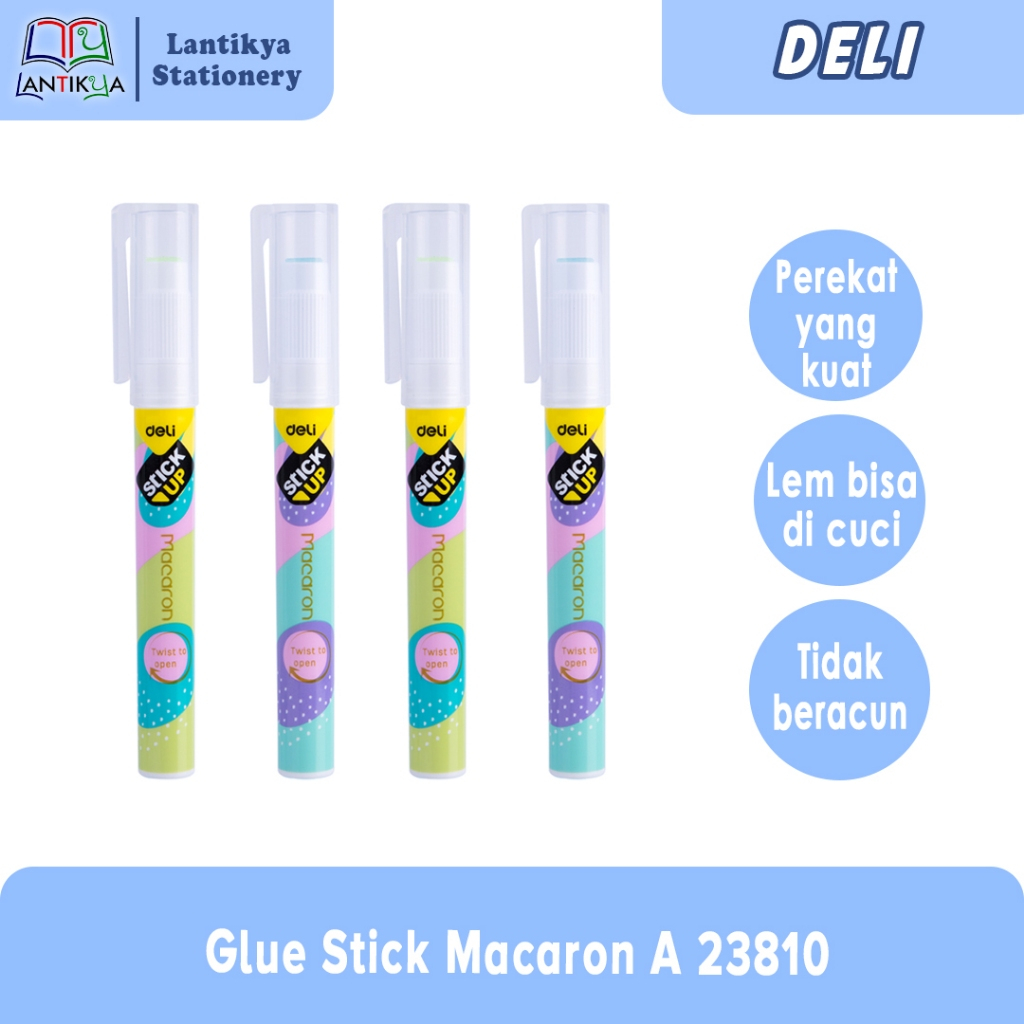

Deli Glue Stick Macaron / Lem Bentuk Pena Warna Pastel A 23810