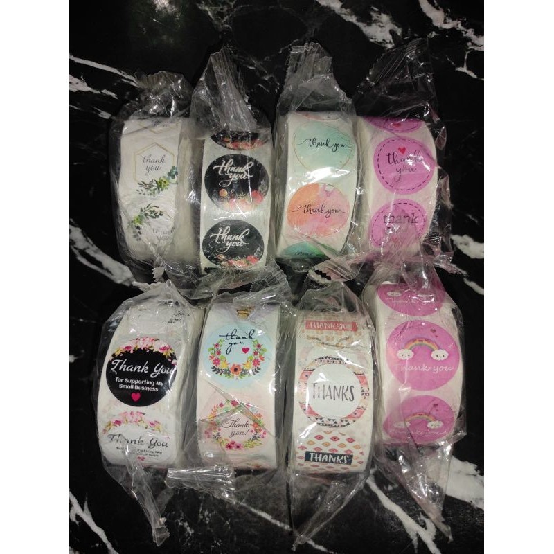

stiker thank you PER ROLL