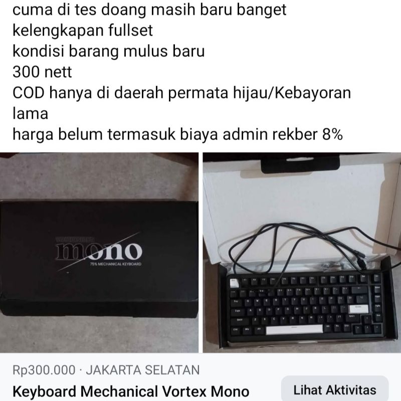 keyboard Mechanical Vortex Mono Series 75%