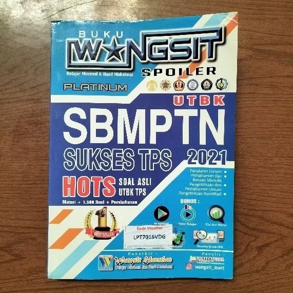 [BEKAS] BUKU WANGSIT SBMPTN 2021 TPS PLATINUM