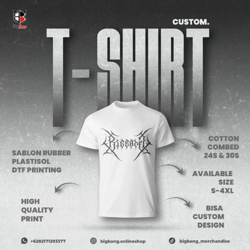 Sablon Baju DTF | Custom | desain sablon bisa request