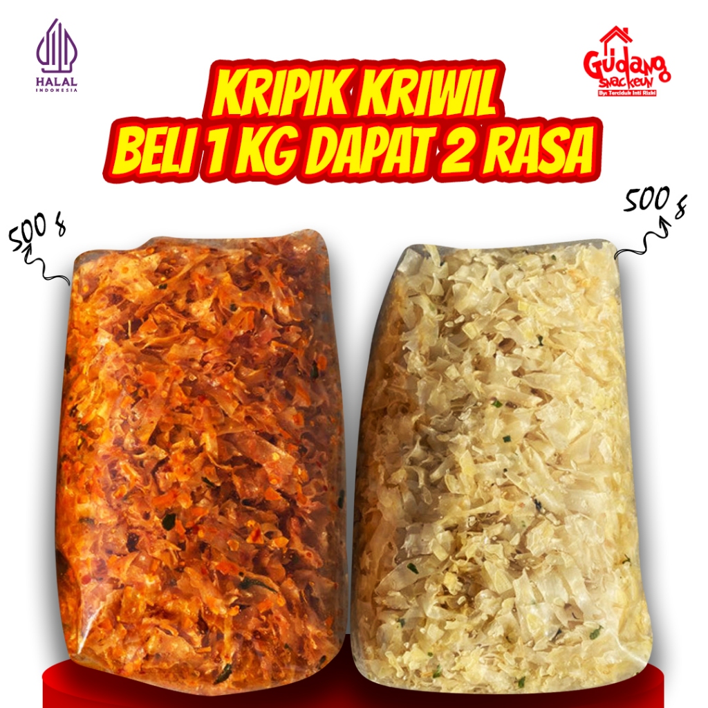 

Bundling Mix Hemat Keripik Kriwil Ketumbar Original 500g Dan Pedas Jeruk 500g Cikruh