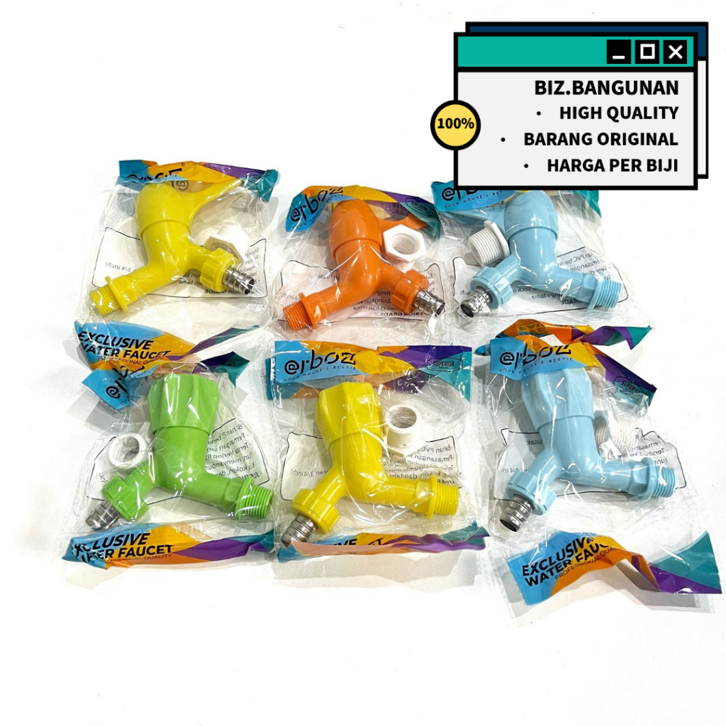 KRAN TEMBOK PVC ARS ERBOZ 3002 2 WAY- KERAN AIR TAMAN 1/2 3/4 INCH