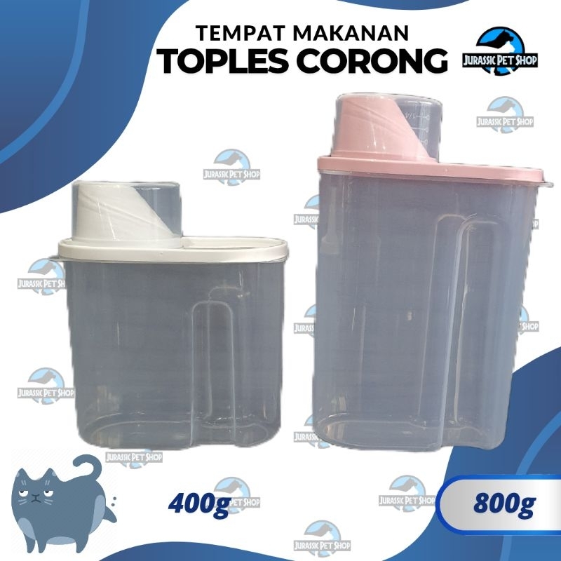 Toples Makanan Kucing Kering - Pet Food Storage
