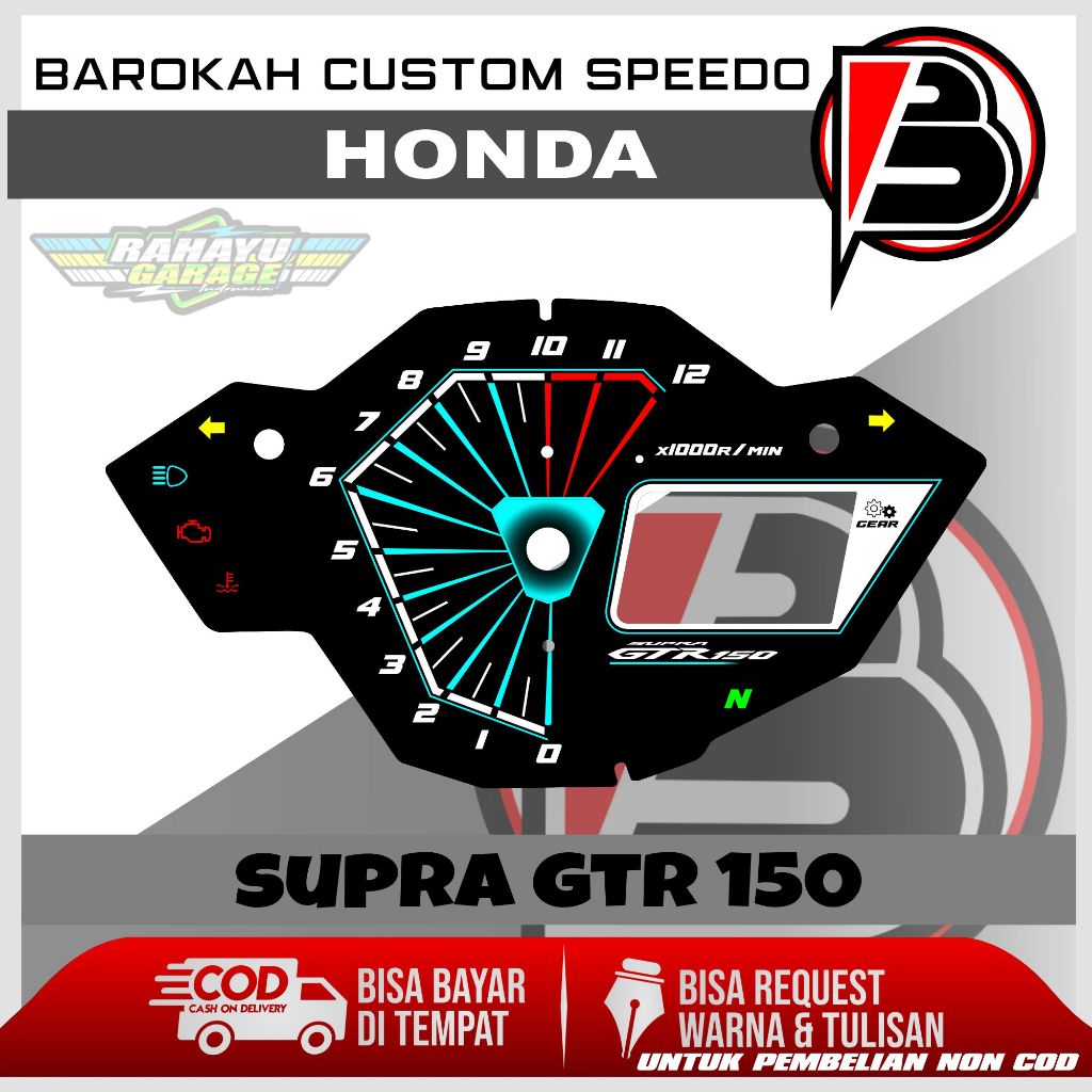 PAPAN SPEEDOMETER CUSTOM HONDA SUPRA GTR 150