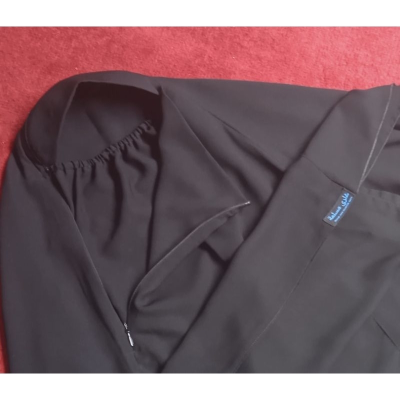 SAFAR LEPAS PURDAH SIFON SILKY HAYA JETBLACK LEMBUT PREMIUM JETBLACK