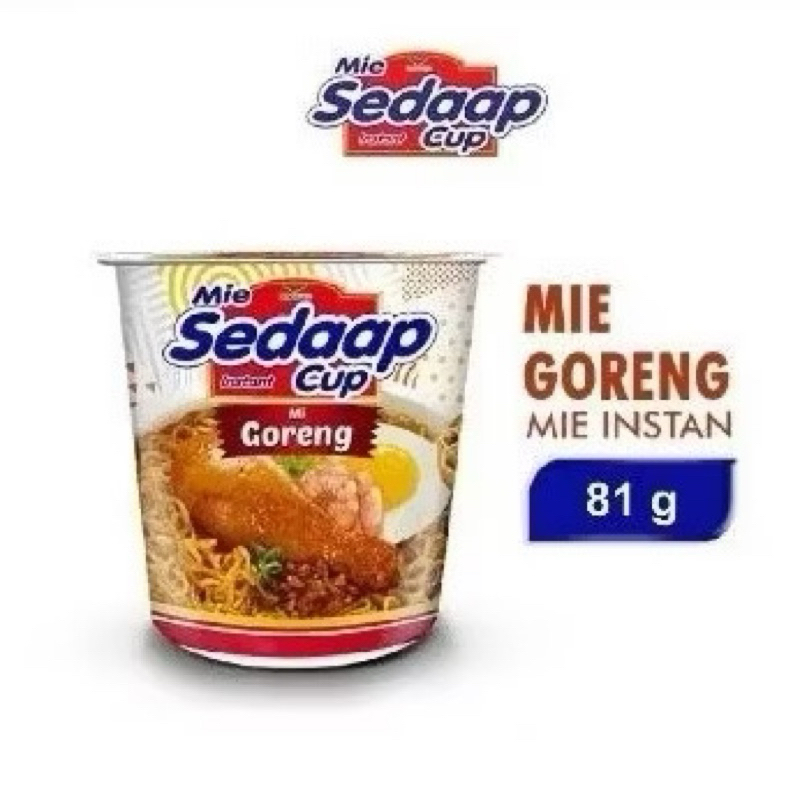

Mie Goreng Sedaap Cup 85gram 1dus