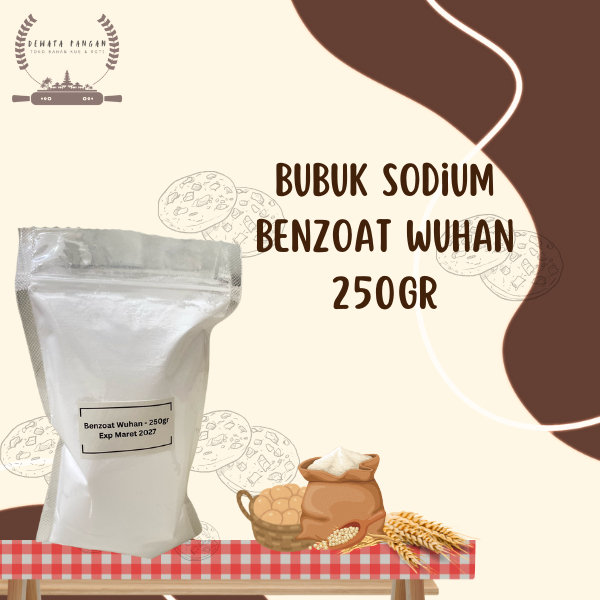 

Sodium Benzoat Wuhan / Natrium Benzoat / Pengawet Makanan dan Minuman Kemasan 250gr
