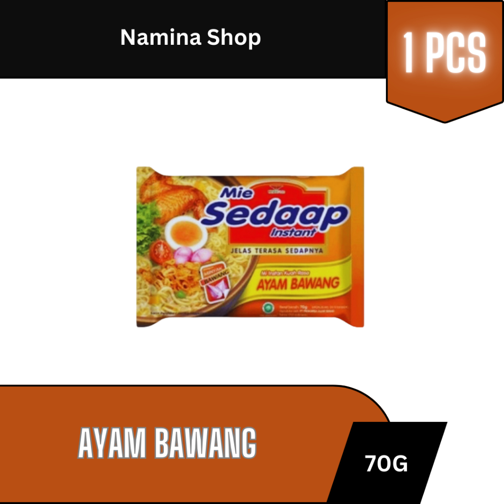 

SEDAAP MIE INSTAN AYAM BAWANG 70G - 1 PCS - BANDUNG