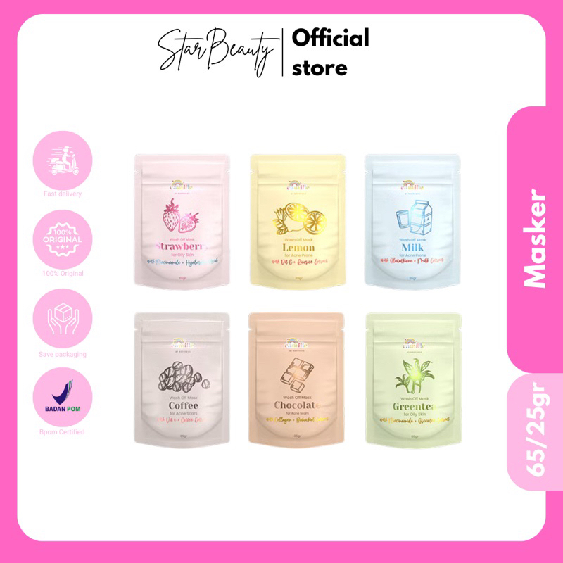 Star_Beauty.id - Masker Camille Beauty 25 Gram Wash Off Mask Camille| Camille Beauty Masker 25 gram 