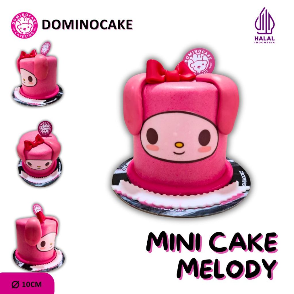 

Dominocake | Kue Ulang Tahun Mini Melody Diameter 10 cm