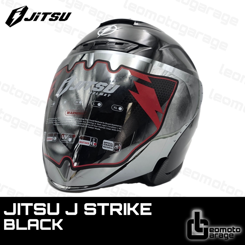HELM JITSU J STRIKE HELM HALF FACE BLACK