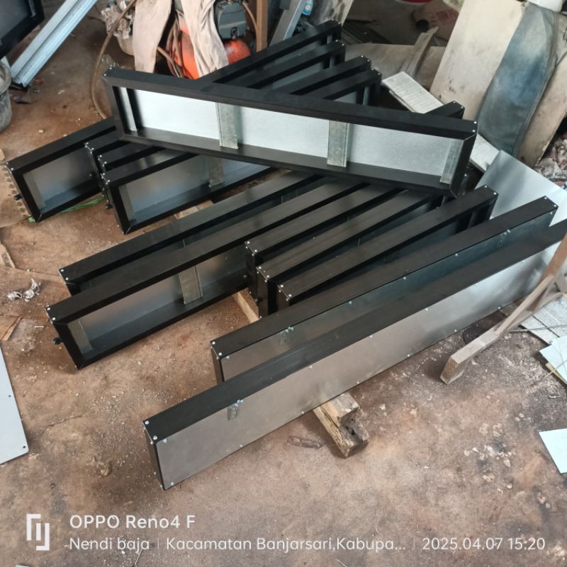 RB Frame Rauning Teks Ukuran 16x96/ 3 Panel. Untuk P10 SMD/DIP.P5/P5 RGB .Sterobo.