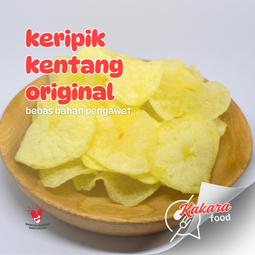 

Keripik Kentang Original 250 gram dan 500 gram / Keripik kentang premium / Potato Chips 250 gram dan 500 gram
