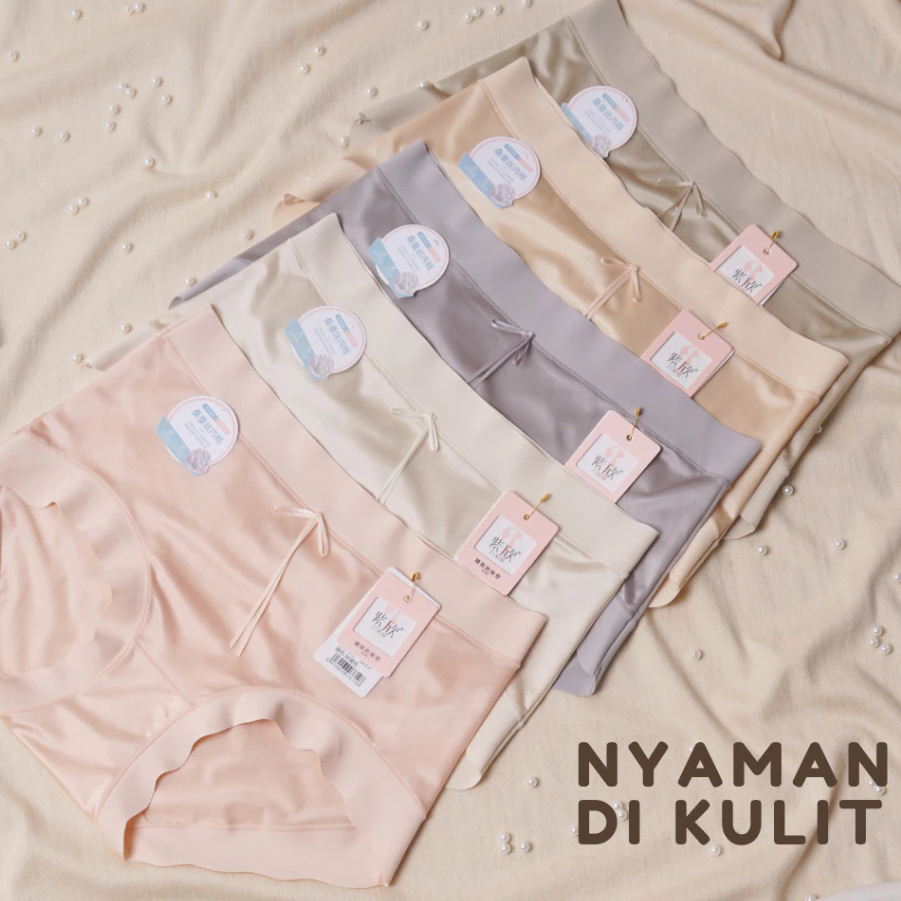 I.Q. Baby Official Shop Satin Panties Wanita | Celana Dalam Wanita Bahan Satin | Panties Premium Lem