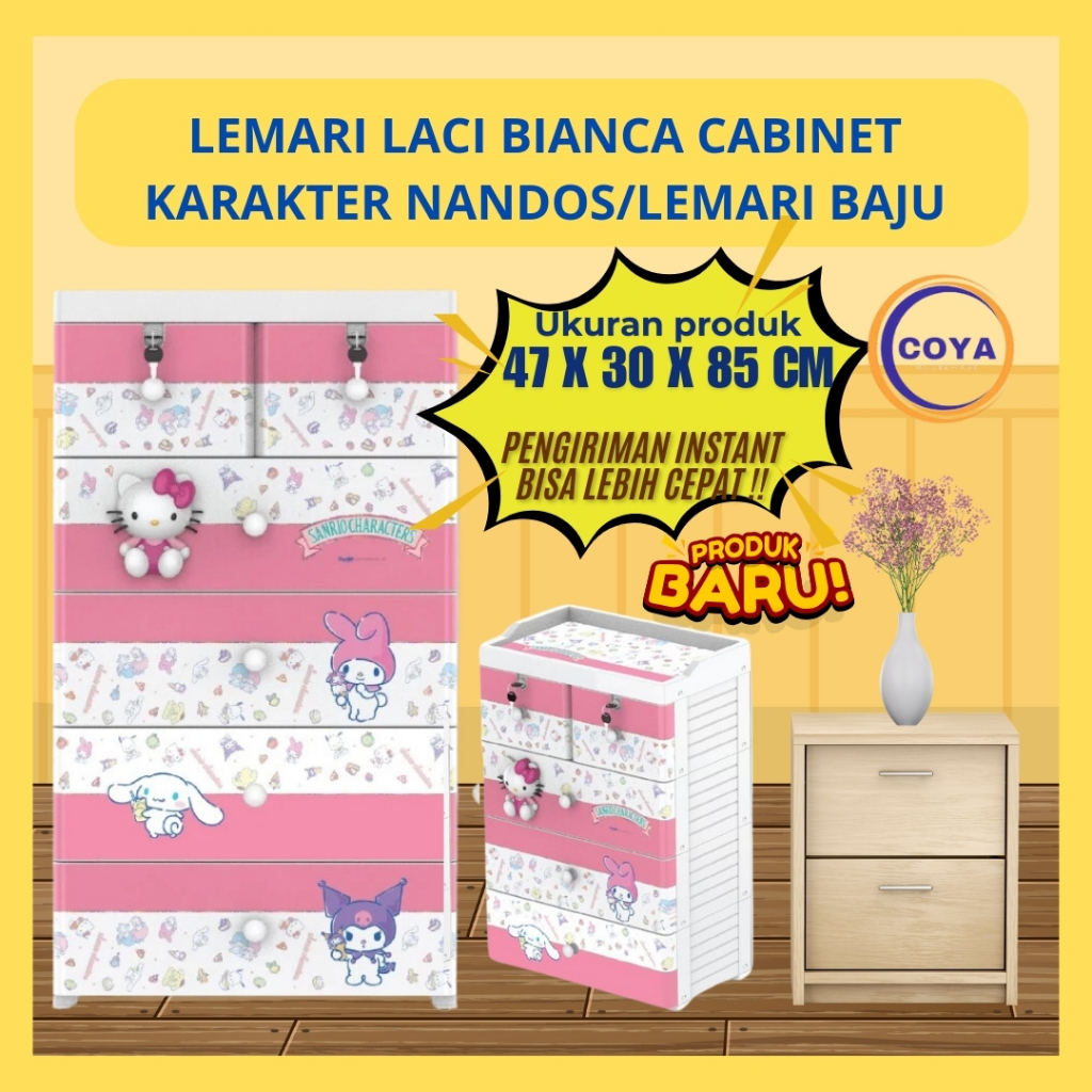 LEMARI LACI SLOROKAN SERBAGUNA MOTIF ANAK I LEMARI LACI TEMPAT PENYIMPANAN BAJU BAYI LACI BAJU ANAK