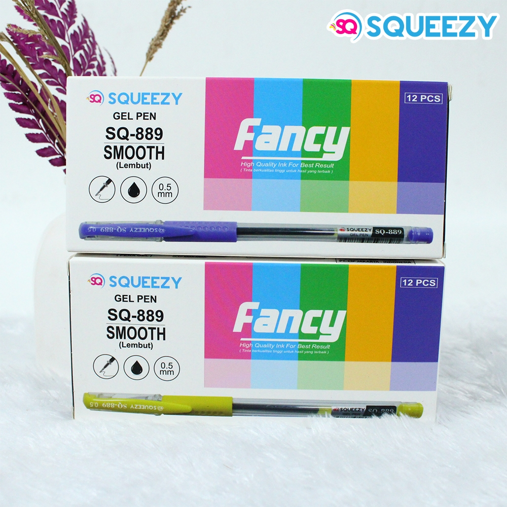 

SQUEEZY PENA GEL PEN FANCY SMOOTH SQ-889 0.5MM (ISI 12)