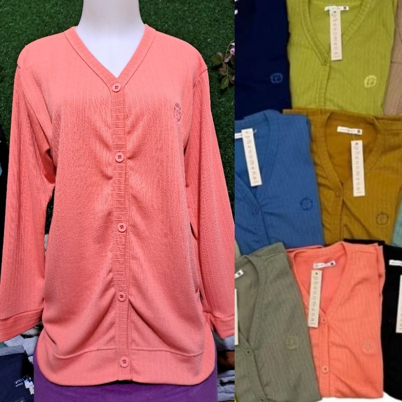 Cardigan Wanita Lengan Panjang Cardigan Cantik salur Cardigan phenomenal