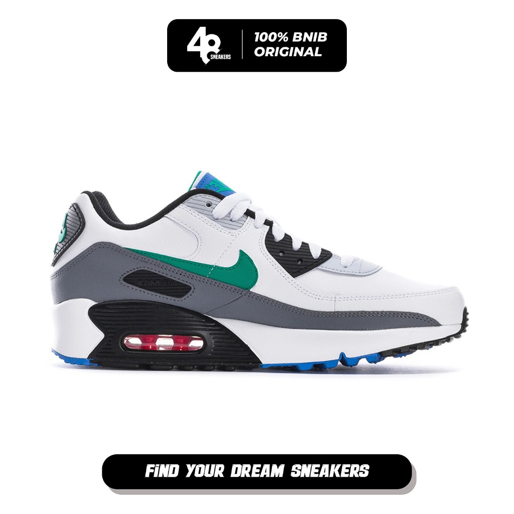 Sepatu Wanita Nike Air Max 90 LTR GS White Green (DV3607-102) Original