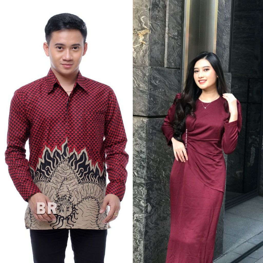 Couple Pasangan Diva Kekinian Lamaran Tunangan Ootd 2025 Kemeja dan Dress Couple