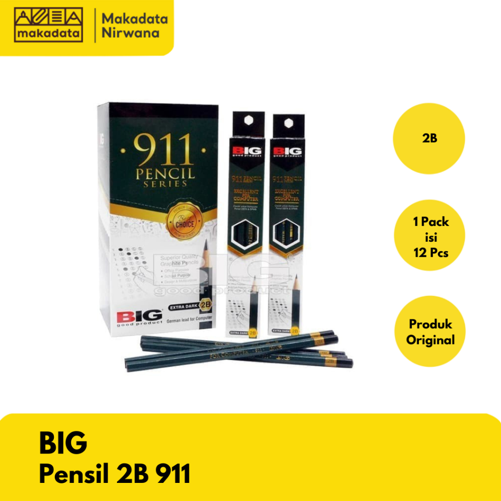 

BIG PENCIL/PENSIL 2B 911 (1 PACK)