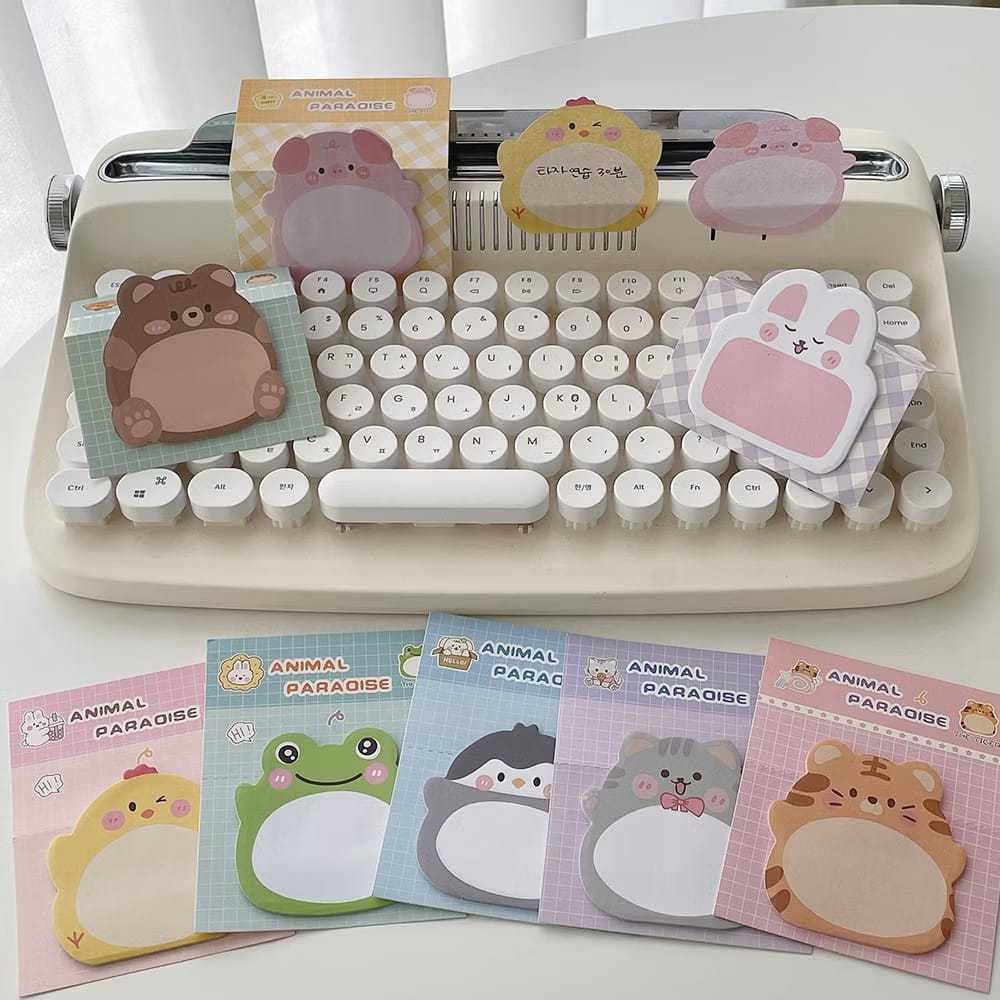 

Sticky Notes Motif Hewan Lucu Tempelan Kertas Mini Catatan Memo Note Karakter Binatang Unik Imut Menggemaskan Bentuk Katak Kelinci Ayam Kucing Piggy Tiger Pinguin Bear