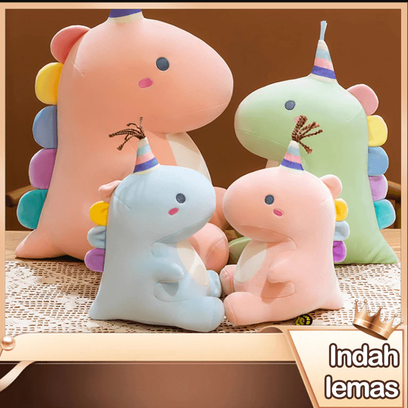 Boneka Dinosaurus Unicorn Mainan Boneka anak Kado Ulang Tahun KKV