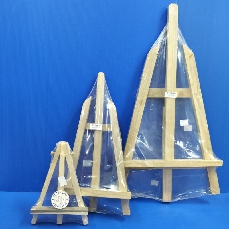 

STANDING EASEL PUTRA JAYA 20 CM, 50 CM, 60 CM/ DUDUKAN KANVAS / WOODEN EASEL