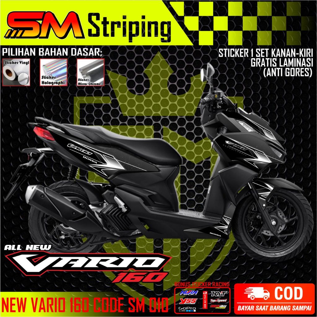 Cutting Sticker Striping Vario 160 NEW - Aksesoris Motor Stiker Honda Vario 160