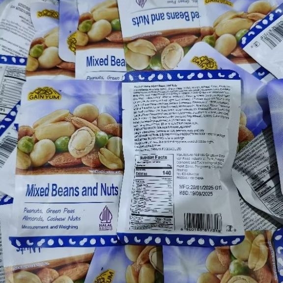 

GAIN YUM TRAVEL SACHET KACANG GAN YUAN DAILY MIXED FRUIT NUTS CEMILAN KACANG DIET