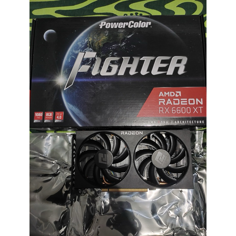 Vga gpu powercolor amd RX 6600 XT Fullset Mulus Ex Mining