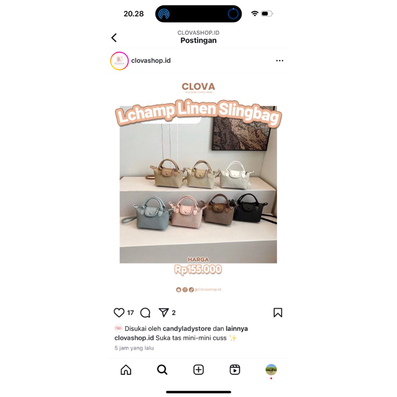 Sling bag cute by candy lady tas kecil lucu gemas tas kecil remaja tas main tas pergi tas wanita pre