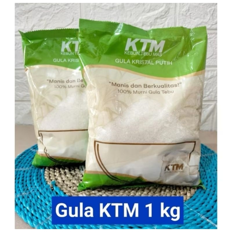 

Gula KTM kemasan 1kg Gula pasir kristal premium murah Food Sugar