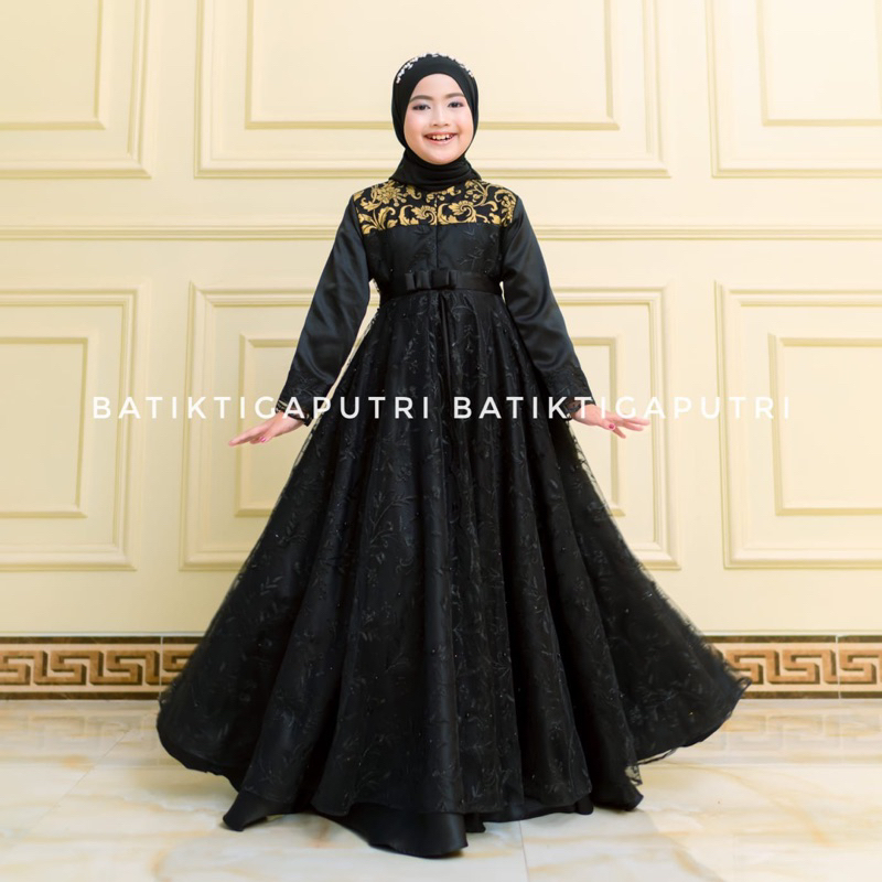 BIG PROMO (MUTIARA CINTA DRESS) GAMIS ANAK PEREMPUAN BROKAT MUTIARA DRESS BROKAT PREMIUM GAMIS