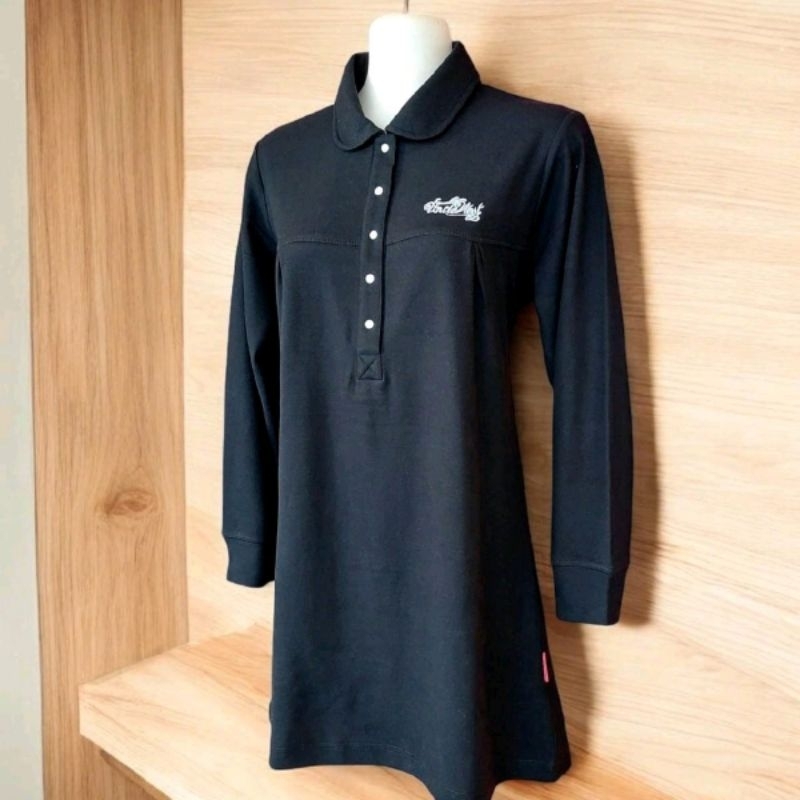 Tunik Polos Model Kerut Uncle West Warna Hitam