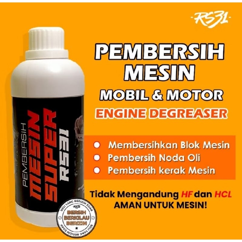 A1 RS31 Cairan Pembersih Mesin Super 500ML - Penghilang Kerak Mobil Dan Motor