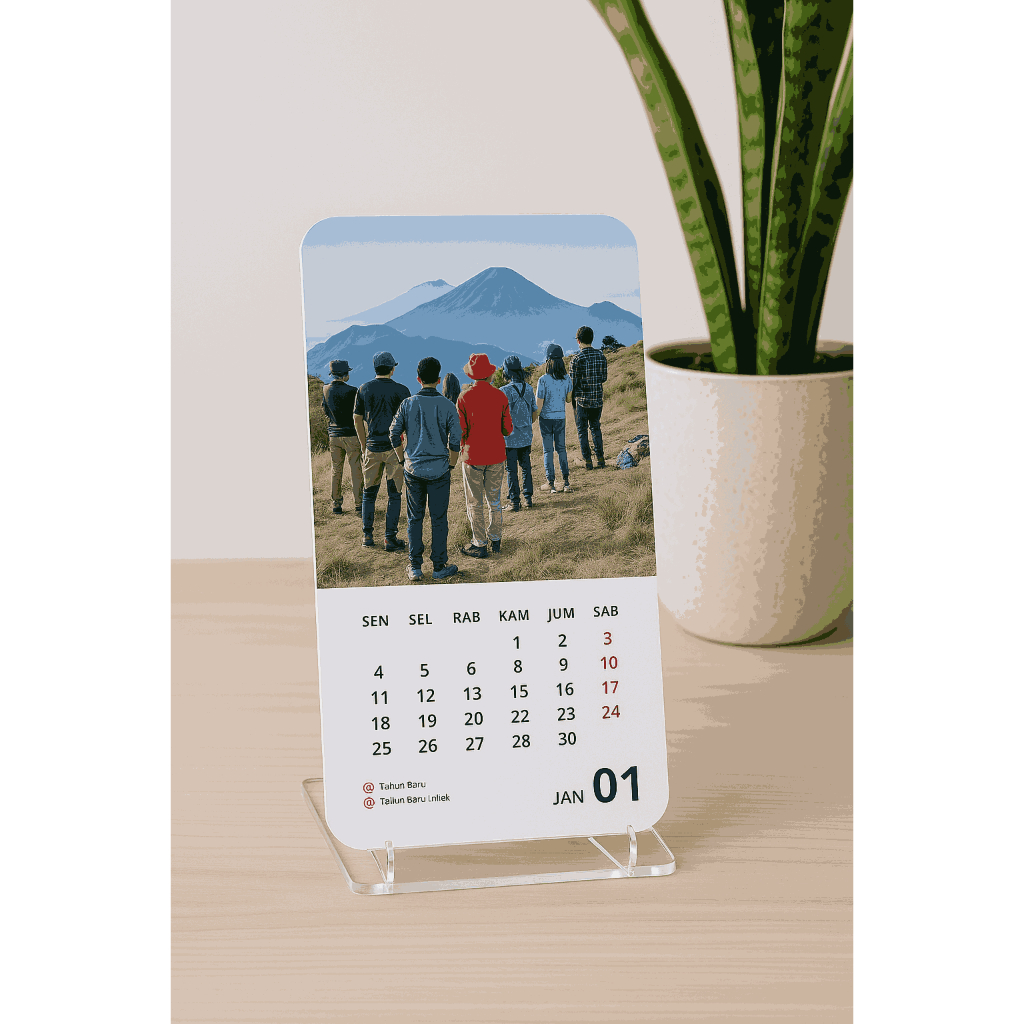 

Kalender Meja Custom Elegan dengan Foto Pribadi