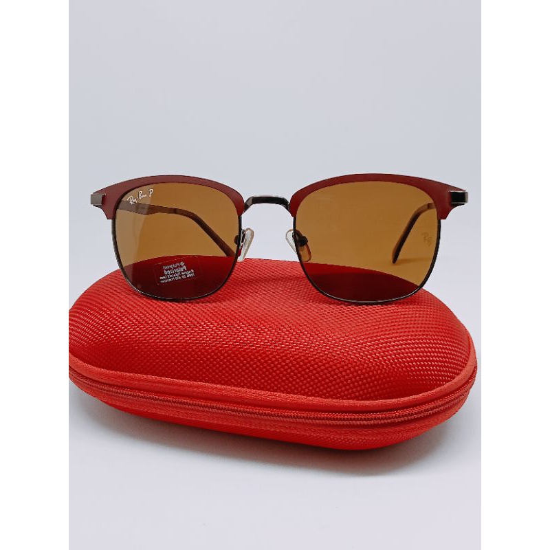 kacamata RAY-BAN lensa coklat polarized
