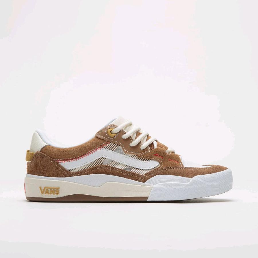 VANS WAYVEE 2 SKATE BROWN WHITE ORIGINAL Sneakers Pria