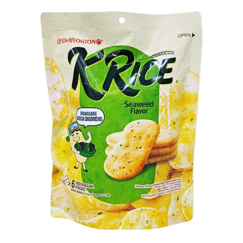 

Delfi crackers k rice rumput laut 47,4 gram