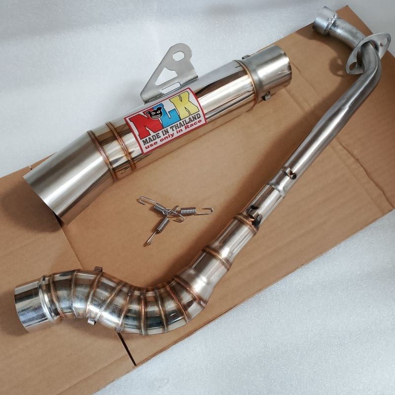 NLK Exhaust super open spec pipe Canister 51mm 1Set for wave 100 110 125 Xrm 110 125 Ex5 Kriss lagen
