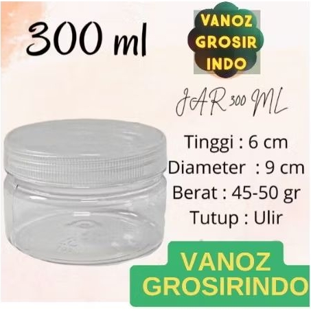 Toples 300ml / Toples Kue 300ml / Toples Plastik 300ml