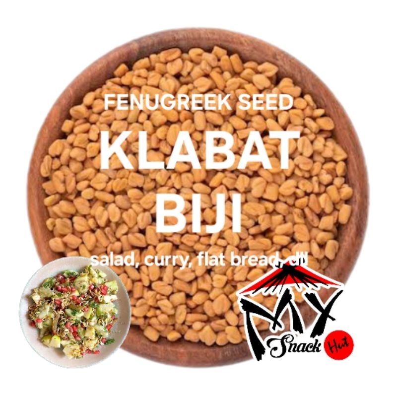 

KLABAT BIJI 25GR KELABAT KLABET ORGANIK HULBAH HALBA METHI FENUGREEK SEEDS ORGANIC HU LU BA 胡芦巴 UTUH