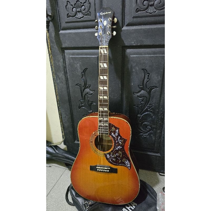 gitar akustik elektrik epiphone hummingbird pro original