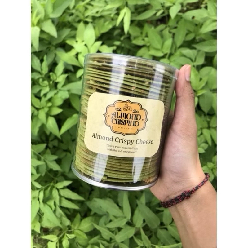 

RB22 Almond Crispy Cheese 200gr - Cookies/Kue Kering Premium - Vanilla / Dark Choco / Greentea /