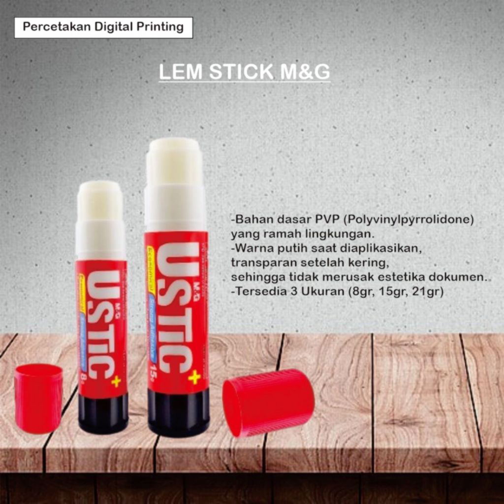 

LEM STICK M&G / LEM STICK KERTAS / LEM KERTAS / LEM STICK 8GR / LEM STICK 15GR / LEM STICK 21GR / ALAT TULIS KANTOR / PERLENGKAPAN SEKOLAH / PERALATAN SEKOLAH / ATK